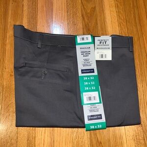 Haggar Men's Dark Grey Flat Front Shorts